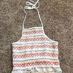 American eagle outfitters multicolor halter top